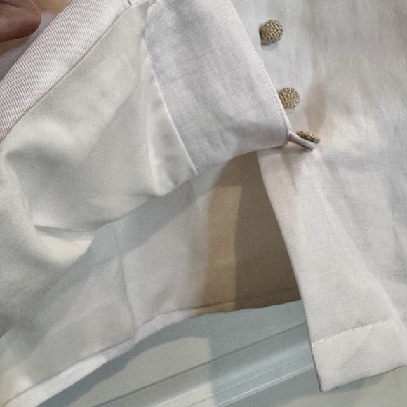 Tuckernuck Women's Sleeveless Dress White With Detailed Buttons Silk Blend SX - Picture 7 of 11